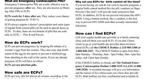 ECP - English and Spanish